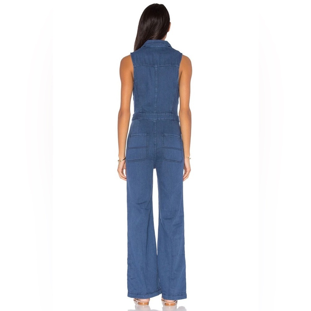 Free People Wind & More Retro Denim Jumpsuit - Picture 2 of 4